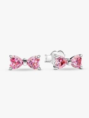 Pandora Pink Bow Stud Earrings